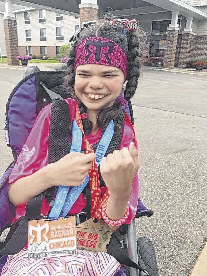Kendall Jade High after finishing the Ragnar Midwest Relay from Chicago to Madison, Wisconsin.