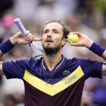 Daniil Medvedev ousts US Open defending champion Carlos Alcaraz to reach the final. Djokovic awaits