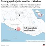 Earthquake with a preliminary magnitude of 6.5 rattles southern and central Mexico
