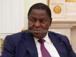 Central African Republic’s president sworn in for a third term after disputed election