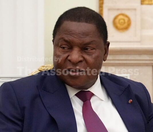 Central African Republic’s president sworn in for a third term after disputed election