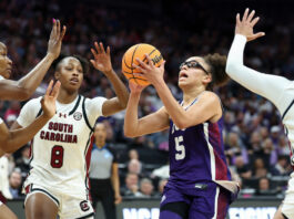 Edwards, Makeer power South Carolina past TCU 78-52 to reach the Final Four